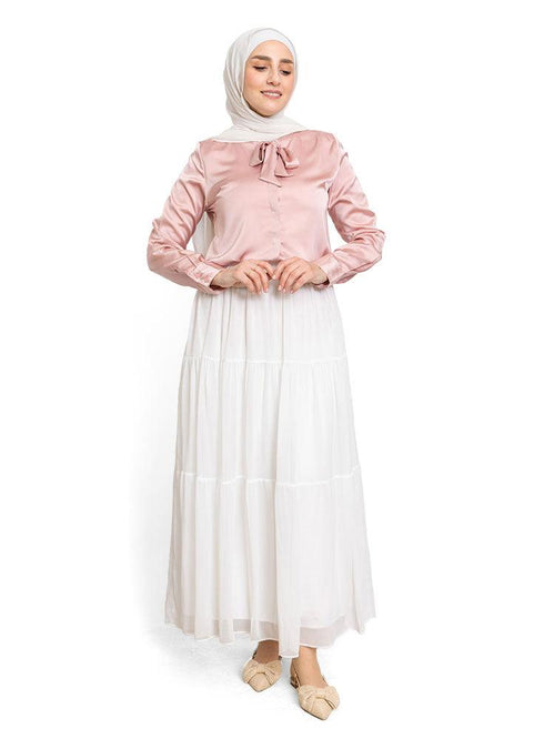 White Urea Skirt - Khotwh